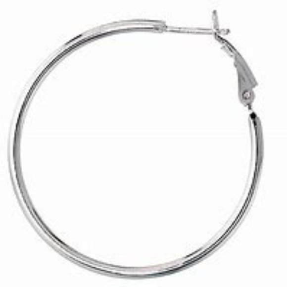 Brand NEW Silver Hoop Earrings 2 Pairs bundle set - Picture 4 of 5